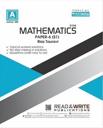 Mathematics A Level Paper 6 (S1) Topical Worked Solutions Art 380